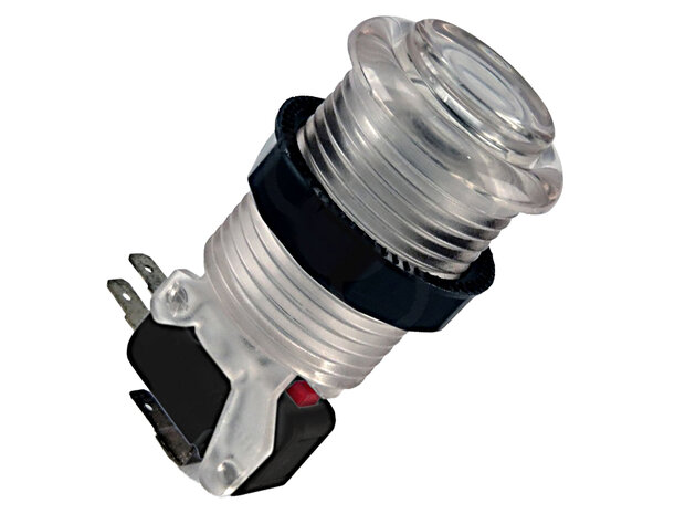 IL PSL-L Concave Classic Transparante Arcade Drukknop Wit