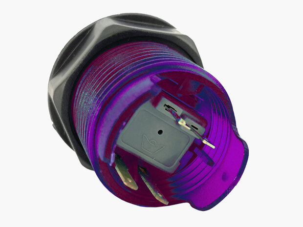 Super Silent 12V Gold-Leaf Led Arcade Drukknop Paars 