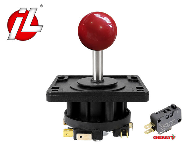Industrias Lorenzo (IL) Eurojoystick 2 Balltop met Korte RVS As. 