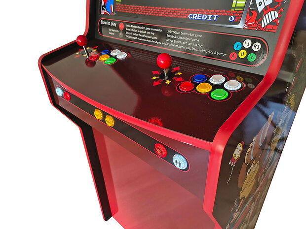 2-Player Almighty Arcadekast Multicade Rood 