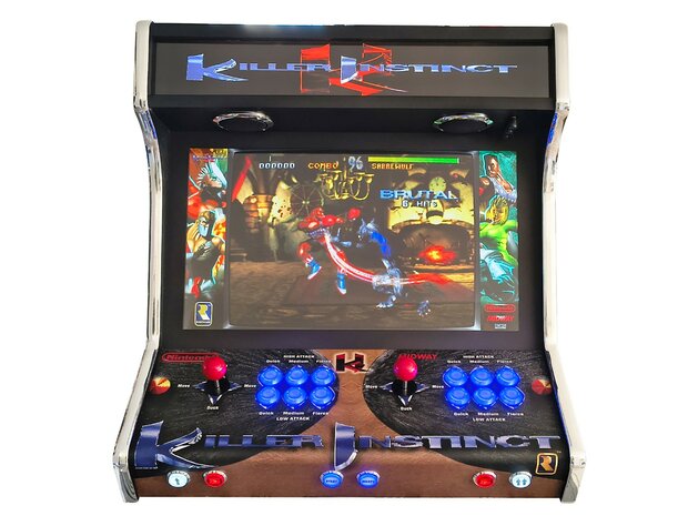 24" Premium Killer Instinct Arcade Bartop met Multi Platform Gaming  System
