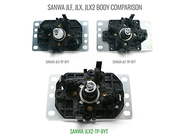Sanwa JLX2-TM-8T Balltop 4/8 way Arcade Joystick with Cherry Microswitches 