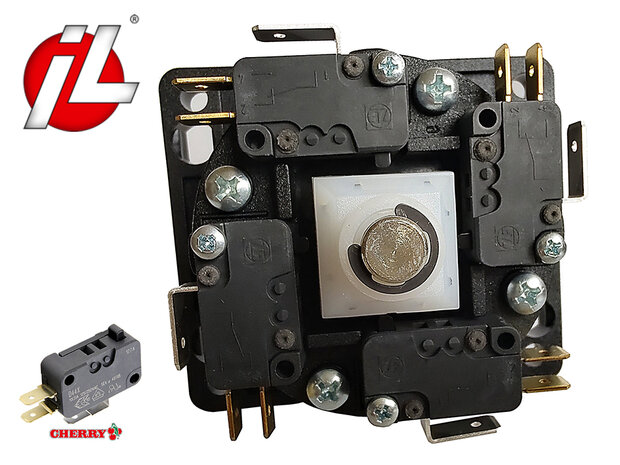 IL Eurojoystick V2 Oranje met Cherry D44X microswitches 