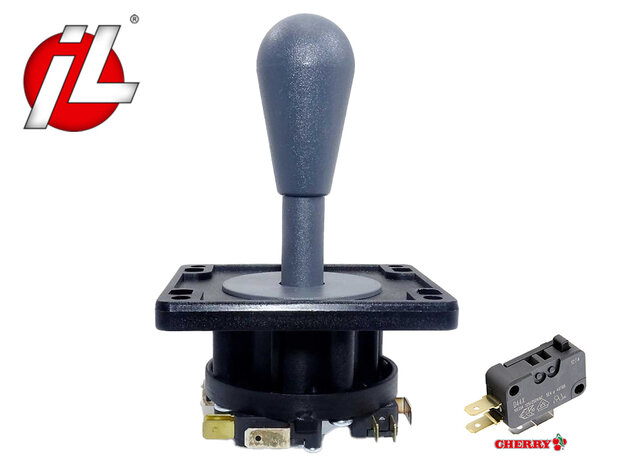 IL Eurojoystick V2 Donker Grijs met Cherry D44X microswitches 