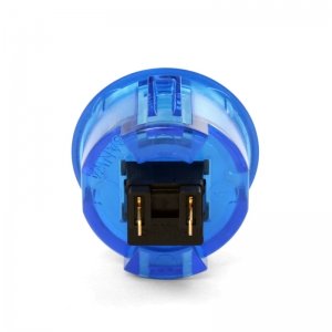  Sanwa OBSC-30 Blauer Snap-In Transparenter Arcade Druckknopf