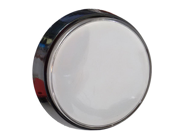 60mm HP Big Button White for Arcade Pinball Game Show Quiz Cabinets etc.