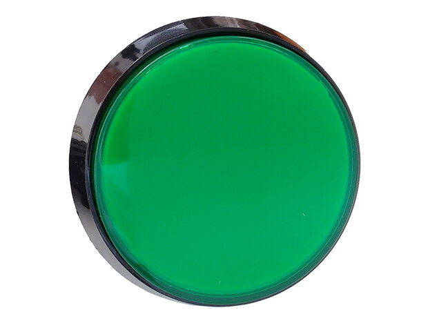 60mm HP grand bouton vert pour les armoires de quiz de jeu de flipper d'arcade, etc.
