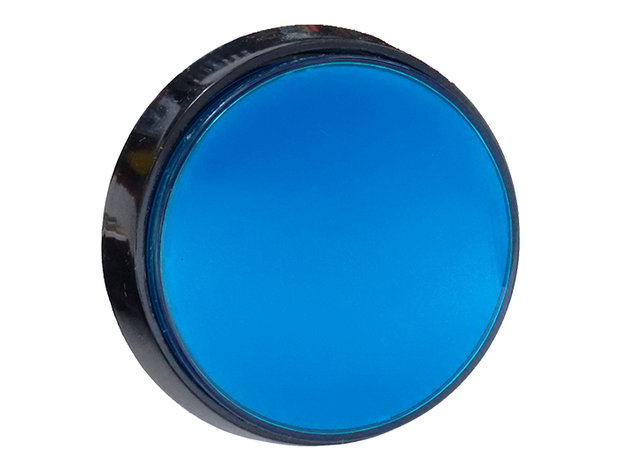 60mm HP Big Button Blue für Arcade Pinball Game Show Quizschränke etc.
