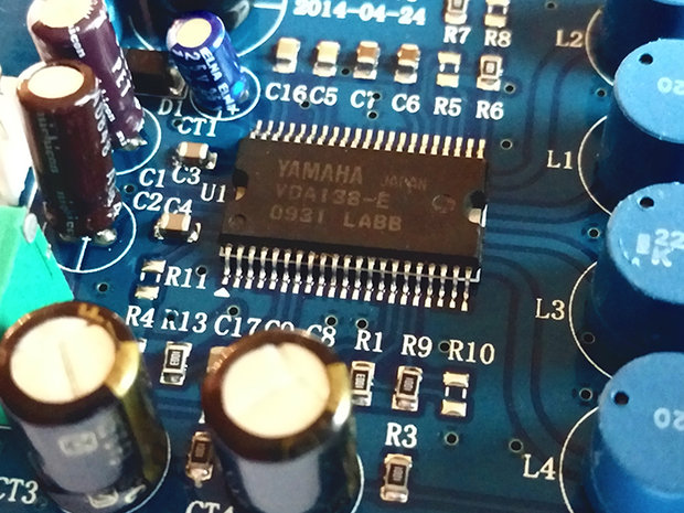 2x 20W Class-D Stereo Versterker Print met Yamaha Processor Chip 9~14V/DC
