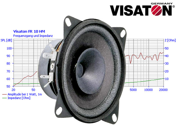  Visaton 4 inch / 10cm 8 Ohm 20W broadband speaker