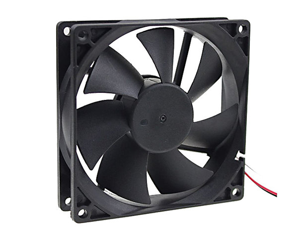 12V Brushless PC Fan 120x120x25mm with Molex Connector, Very Quiet