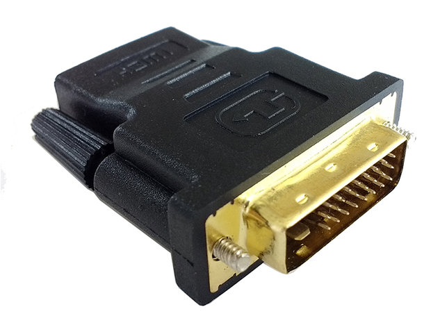 HDMI naar DVI-D Adapter, Dual Link 24+1 Male naar HDMI Female 