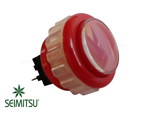  Seimitsu PS-14-DN-C Red 24mm Arcade Push Button