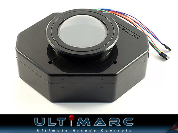  Trackball Ultimarc U-Trak Pearl Arcade avec interface USB