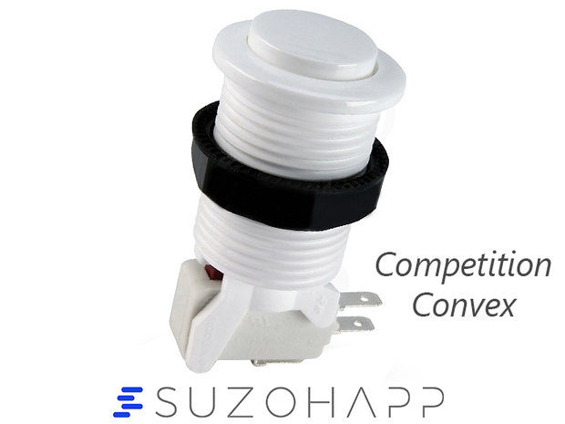 Suzo Happ Convex Competition Arcade Druckknopf Weiß
