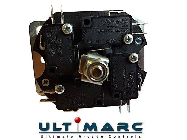 Ultimarc Mag Stik Plus 'Pull to Switch' 4/8-way Arcade Joystick Zwart