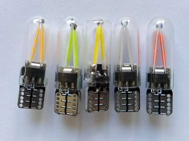 Lampe à Led 12V T10 COB Ultra Bright pour les boutons poussoirs à dôme de 60mm et 100mm 