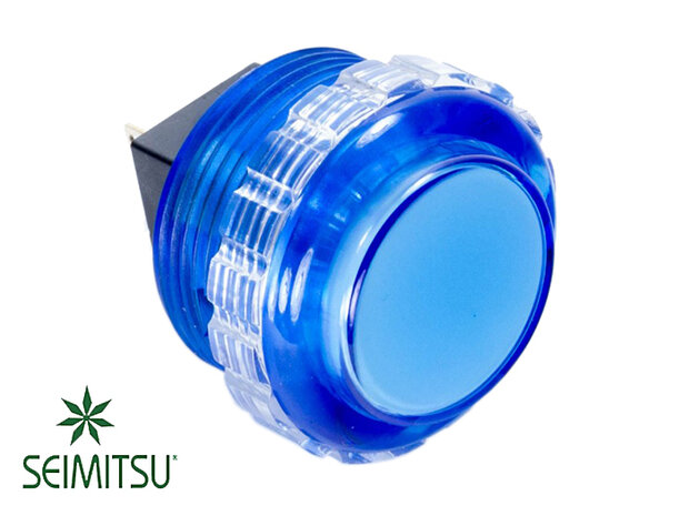 Seimitsu PS-14-KN Blauw 30mm Lichtdoorlatende Drukknop