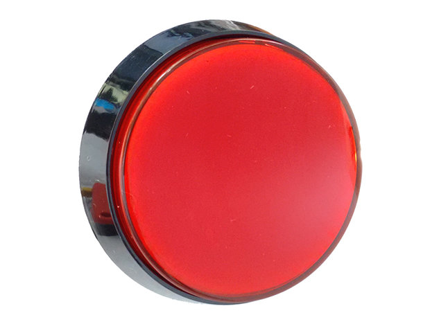 60mm HP Led Arcade Push Button Rot für Arcade Pinball Game Show Quizschränke etc.