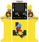 Arcade-Bartop-+-Onderstel-Vinyl-Stickerset-Pac-Man