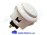 Sanwa-Denshi-OBSF-24-Snap-In-Arcade-Push-Button-White