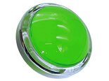 Bouton-poussoir-darcade-à-led-convexe-de-100-mm-avec-bord-extérieur-transparent-Vert