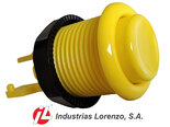 IL-PSL-H-Concave-Classic-Arcade-Push-Button-Jaune