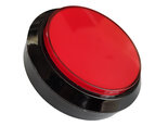 100mm-Convex-Arcade-Drukknop-Rood