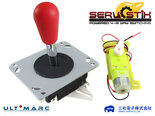 Ultimarc-ServoStik-Battop-Arcade-Joystick-Rood