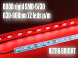 50cm-en-aluminium-rigide-LED-bande-12V-rouge-SMD5730-630-660nm-36-LED-0.42A