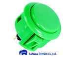 Sanwa-OBSF-30-Snap-In-Arcade-Push-Button-Green